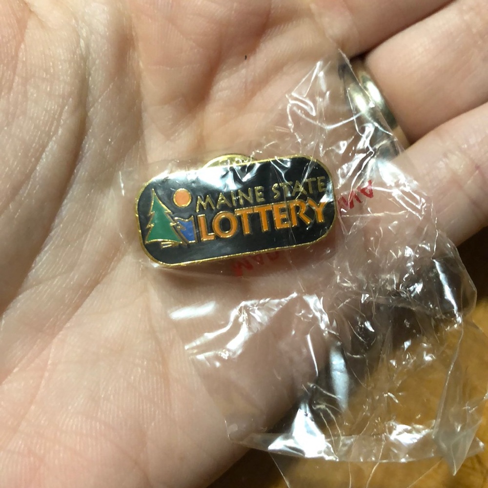 Maine State Lotto pin